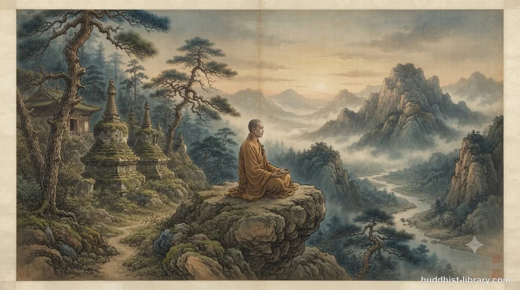 A person standing at a crossroads at dawn, contemplating the path ahead with a sense of awakened urgency
