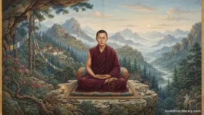 Serene meditation posture in traditional Buddhist sitting position with proper alignment