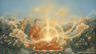 Golden light radiating from an open palm against a peaceful background, symbolizing the boundless loving-kindness taught in the Karaṇīya Metta Sutta